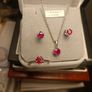 Sterling Silver Natural Ruby 4 piece Jewellery set Image 7