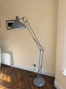 Grey floor lamp