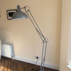 Grey floor lamp