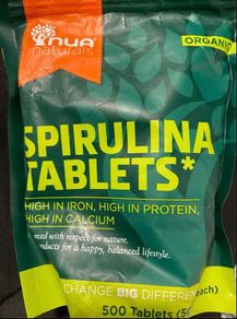 Organic Spirulina Tablets 500 tablets 500 mg each brand new
