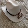 White Cowboy hat Image 3