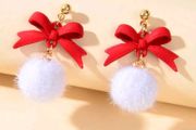 Bow Christmas Earrings