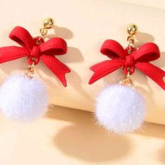 Bow Christmas Earrings