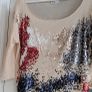 ZARA cream mesh sequinned long sleeve top Sz S (Fit 10-14UK) Image 4