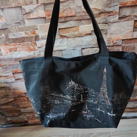 Black Paris Holiday Bag