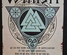 Odin / Viking / Norse, vintage style metal sign .