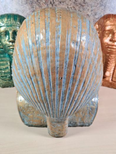 cast concrete Egyptian Pharoah Tutankhamun King Tut statue indoor outdoor ornament garden patio porch conservatory