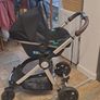 Panorama XTi by Babylo 2-in-1 Travel System with EnfaSafe i-Size R129 Car Seat Granite. Buggy/Pram & Carseat Image 5