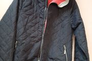 New jacket navy  hood zipped pockets