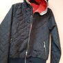New jacket navy  hood zipped pockets Image 5