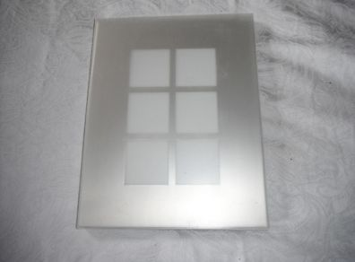 BNIB, Brushed chrome type picture frames