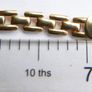 Vintage 18K Yellow Gold Plated Engravable Panther Link ID Bracelet 7.5" Image 8