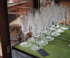Set of 6 Waterford Crystal Champagne Flutes