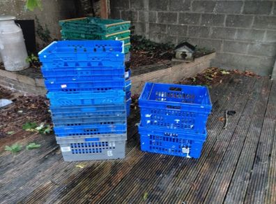 plastic crates