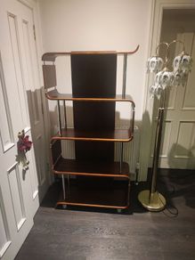 Bentwood Style Walnut Bookcase