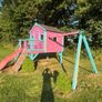 Treehouse, 2 swings, climbing frame and slide Image 4
