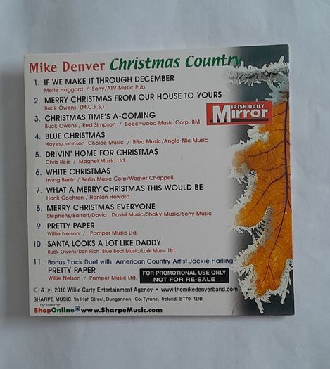 CD - Mike Denver - Christmas Country