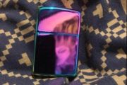 Multicolored Chrome zippo style lighter