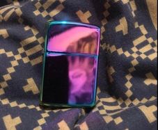 Multicolored Chrome zippo style lighter
