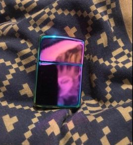 Multicolored Chrome zippo style lighter