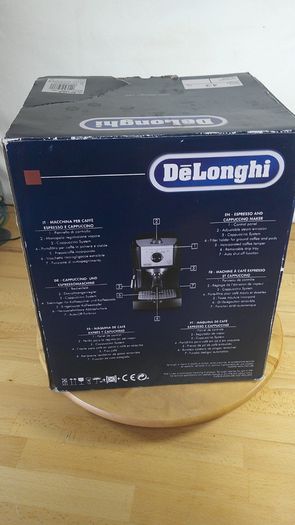 DeLonghi EC156.B Espresso Cappuccino Coffee Machine 15 bar 1100W Black Boxed Working