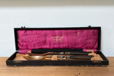 French Antique Salad Serving Set