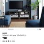 IKEA Besta TV bench, dark grey - 120x40x48 cm Image 2