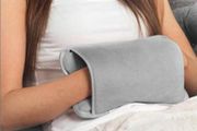 Rechargeable Electric Hot Water Bottle - Fast &amp; Portable Heating for Hand &amp; Body Warmers &amp; Pain Relief, Hand Warmer with Soft Durable Grey Heating Pad