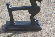 19th Century Foo Dog Cast Iron Bootscraper/Fire Dog