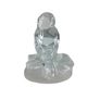 Crystal Owl Figurine Cristal d Arques Glass Vintage Collectable Lead Crystal Clear & Frosted France Image 5