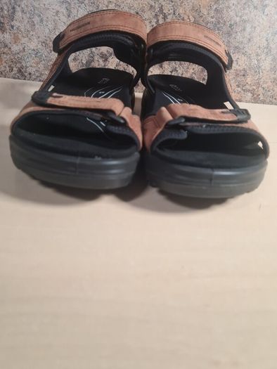 mens ECCO YUCATAN walking sandals brown leather shoes Size UK 10 EU 45