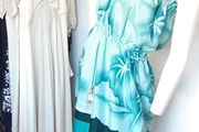 Vintage novelty Halter dress 1970s boats