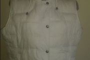 Gap ladies white gilet sleveless padded jacket size XL UK18 EU46 Postage included