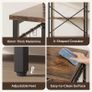 Microwave Oven Rack, 90cm Large Microwave Oven Kitchen Rack with 2 Height-Adjustable and Removable Shelves, High Load-Bearing Design, Drawers, 10 S-Hooks, Kitchen Shelf, Kitchen Storage Image 7