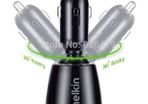 360 Degrees Rotating Dual USB Car Charger Quick Charge 5V 2.1A/2-Port Swivel Car Chargers for iPhone 6 iPad Mobile Devices