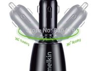 main image for ad 360 Degrees Rotating Dual USB Car Charger Quick Charge 5V 2.1A/2-Port Swivel Car Chargers for iPhone 6 iPad Mobile Devices