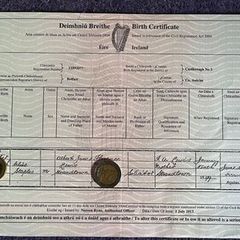 C.S. Lewis - Irish born writer - Birth Certificate