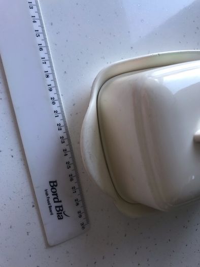 Vintage melamine butter dish