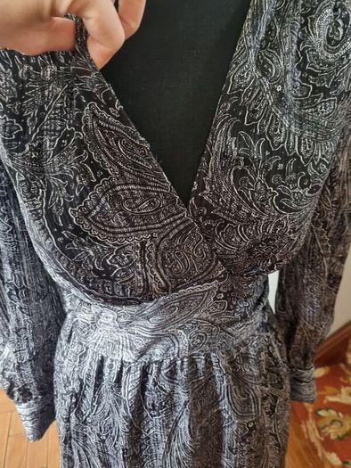 Zara silver/grey maxi