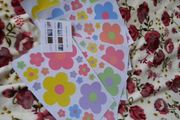 7 sheets of pastel flower decals