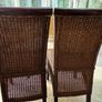 Set of 4 Woven Rattan Dining Chairs Image 4
