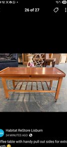 mid-century pull out extendable