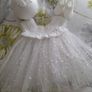 Handmade 100% cotton christening dress set 0-3 months Image 8