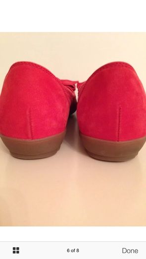 Gabor red comfort pumps