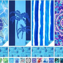Beach Towels 4 Pack - Oversized Microfibre Quick Dry - Brand New