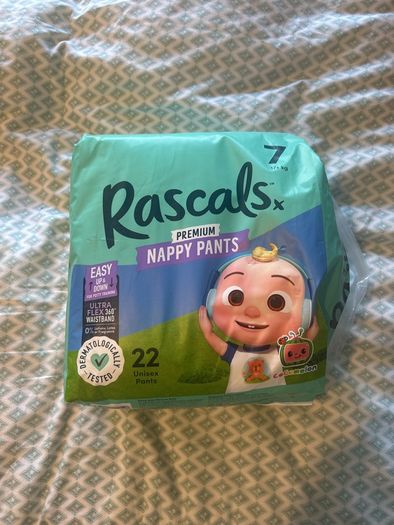 Rascals size 7 nappy pants