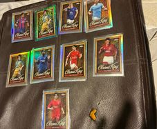 Topps Chrome Premier League Chrome King Insert Card Collection (9 Cards incl. Emerald Zola)