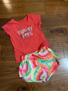Girl's Summer Outfit - Top and Short