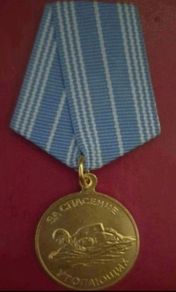 Russian  , ussr , red army, lifesaving medal.