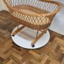 New Extra Large Wicker Basket with Stand for Newborn Image 2
